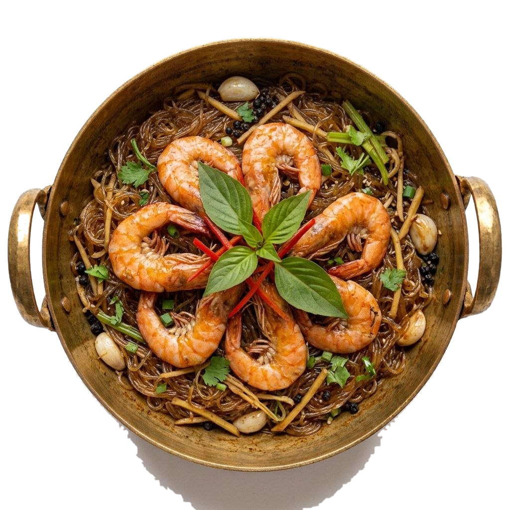 泰式粉絲蝦煲